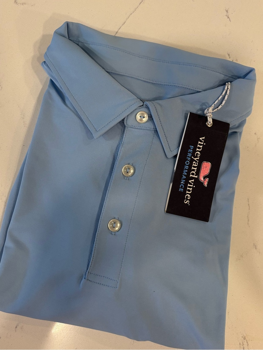 Vineyard Vines Sankaty Polo Shirt Jake Blue Men's XL NWT Performance Golf
